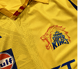 Front of the yellow CSK jersey