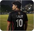Back of the jersey, printed LALIT 10